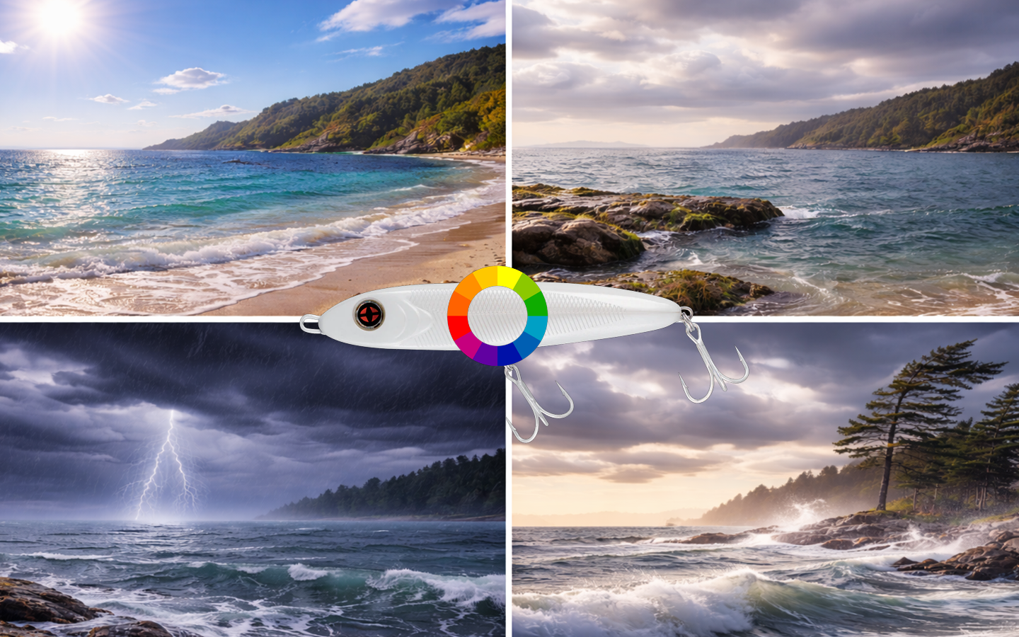 Quelle couleur de leurre choisir en mer ? Selon la météo et la clarté de l&rsquo;eau